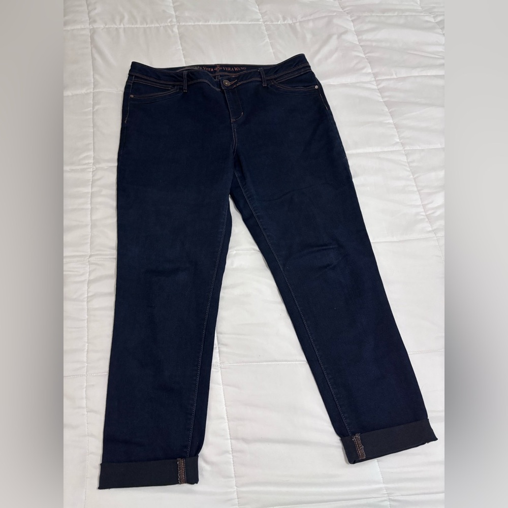 Vera Wang Midnight Blue Ankle Jeans